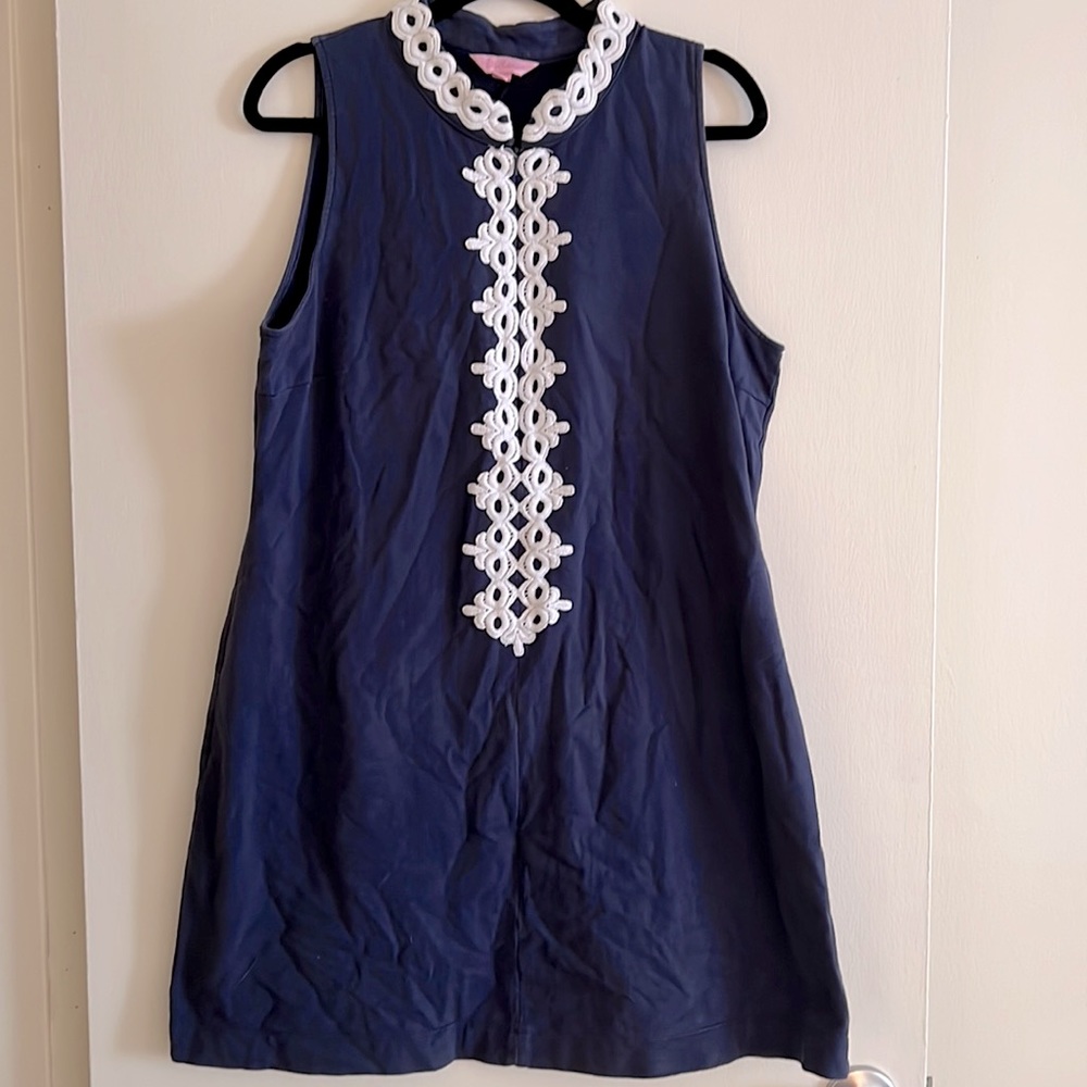Lilly Pulitzer Callista Hugh Collar Shift Dress XL